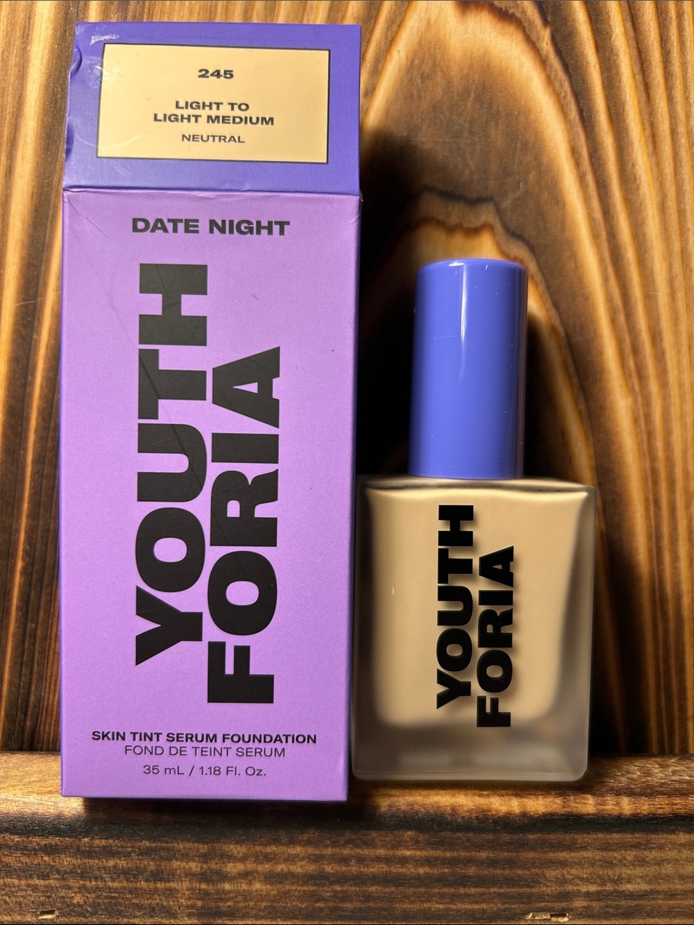 Date Night Skin Tint Serum Foundation - 245 Light to Light Medium (Neutral)